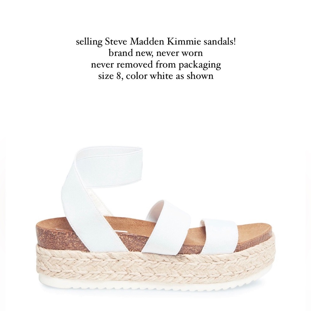 Steve Madden Kimmie Sandals size 8 - Brand new, never worn!